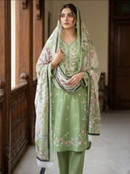 3-piece stitched lawn ensemble