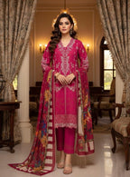 3-piece stitched lawn ensemble